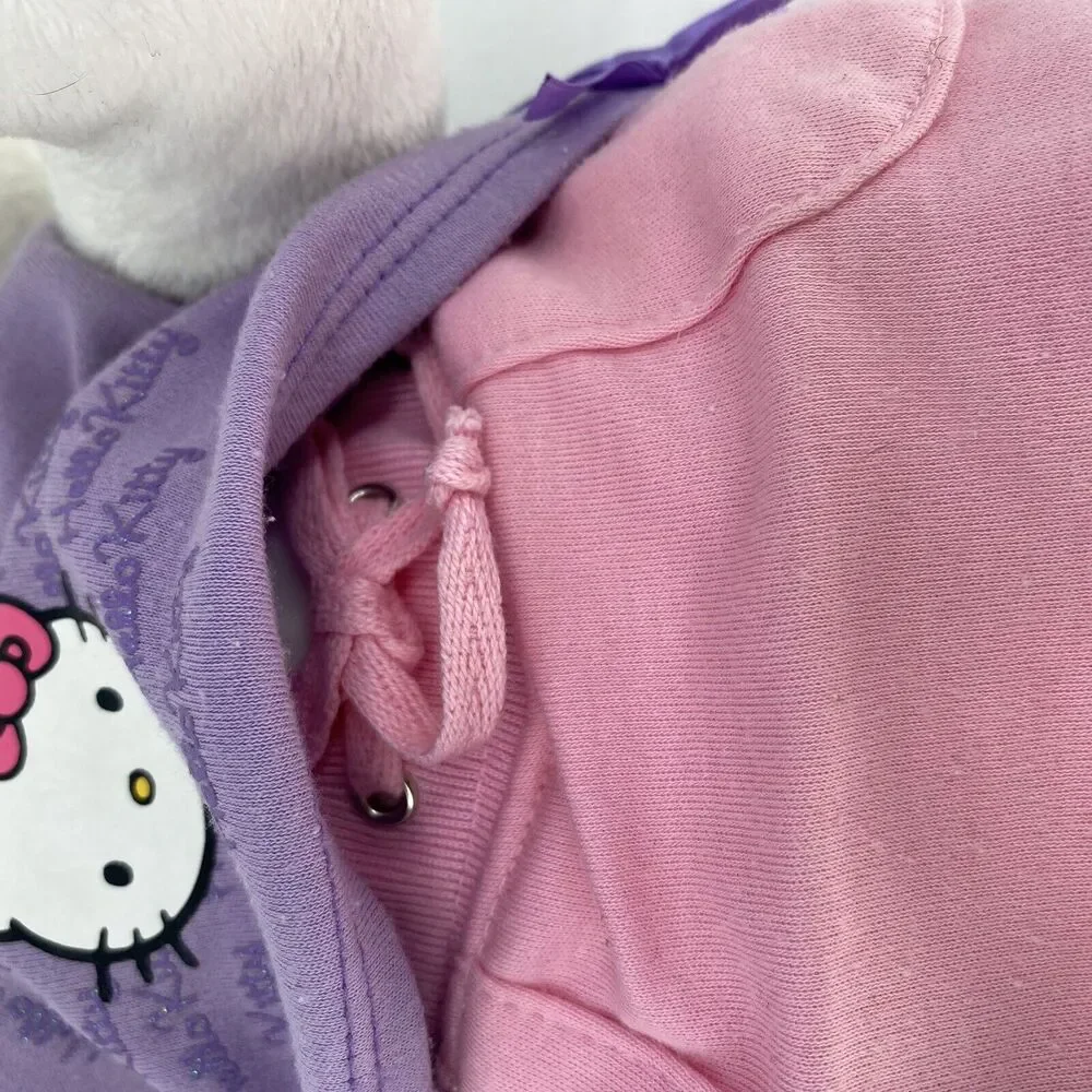Build A Bear Hello Kitty Plush Sanrio Pink Skirt Purple Tank No Bow Stuffed